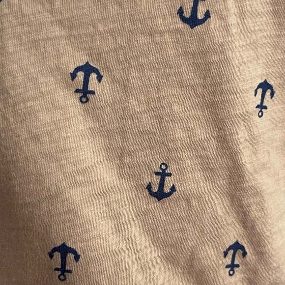 Rachel Roy Pink Anchor Print V-Neck Top Sz. Small. NWOT - Picture 4 of 7